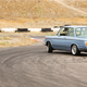 At the wheel: professional drifter Chris Forsberg.